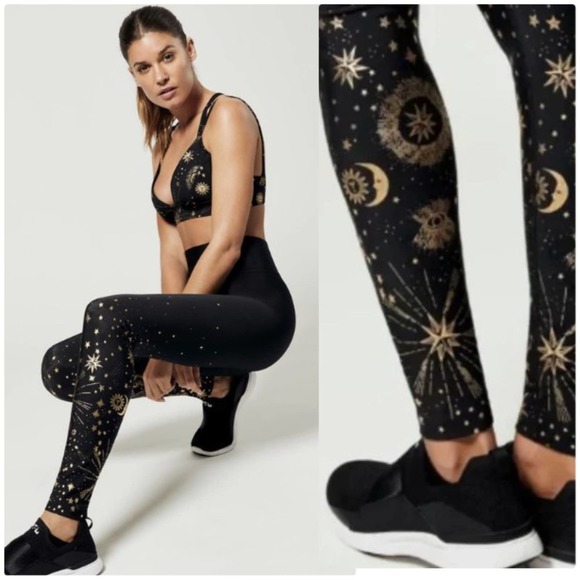 CARBON38 Astrology Cosmic Ombre Leggings Black - Picture 1 of 7